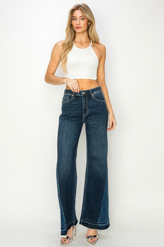 HIGH RISE RELAXED WIDE LEG JEANS